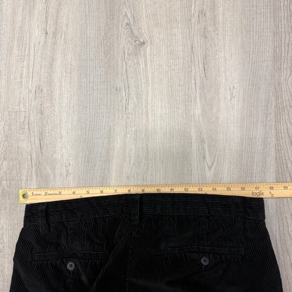Vintage Nautica Corduroy Pants Men's 34x30 Black Baggy Chino Preppy Cords y2k - Picture 5 of 7